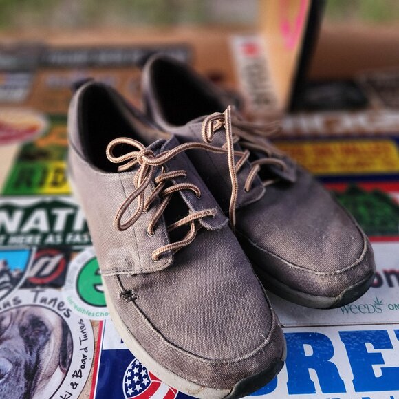 Reef Boat Loafer Slip-On Tie Cushion Shoes 2 pairs M11- DARK BLUE + GRAY - Picture 8 of 10